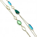 Marsilya Blue Oval Kolye