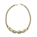 Mat Parlak Gold Chain Set