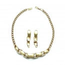 Mat Parlak Gold Chain Set