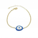 Mavi Mineli Nazar Bileklik