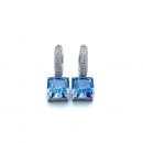 Mavi Prenses Sallantılı Halka Küpe