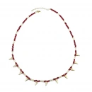 Mercan Doğaltaş Tri Kolye