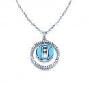 Messi Firuze Taşlı Circle Kolye