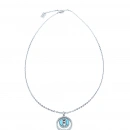 Messi Firuze Taşlı Circle Kolye