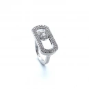 Messi Tekli Taşlı L Yüzük