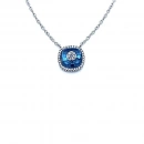 Mini Kare Camgöz Kolye