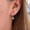 Mini Kuzey Yıldızı Halka Küpe