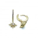 Mini Kuzey Yıldızı Halka Küpe