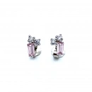 Mini Mini Pembe Taşlı Küpe