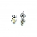 Mini Mini Sarı Taşlı Küpe