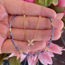 Mini Safir Doğaltaş Kolye