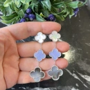 Mix Doğaltaş 3lü Yonca Küpe