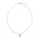 Mor Mineli Kalp Kolye