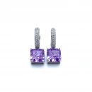 Mor Prenses Sallantılı Halka Küpe