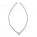 Morganit Paraiba Kalp Taşlı Suyolu Kolye