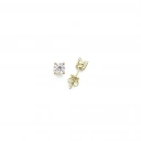 Mozanit 0,90ct Tektaş Küpe