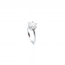 Mozanit 2.5ct 6 Tırnak Tektaş Yüzük