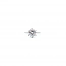 Mozanit 2.5ct 6 Tırnak Tektaş Yüzük