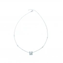 Mozanit 2ct C Montür Tektaş Kolye