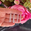 Mozanit 3mm 9taş Suyolu Küpe