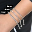 Mozanit 4mm Suyolu Bileklik