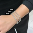 Mozanit 4mm Suyolu Bileklik