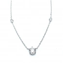 Mozanit 6 tırnak 1,5ct Tektaş Kolye