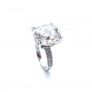 Mozanit 8ct 4 Tırnak Prenses Tektaş Yüzük