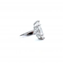 Mozanit 8ct Markiz Tria Yüzük