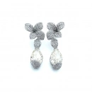 Mozanit Bruno Çiçek Küpe