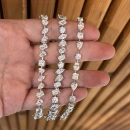 Mozanit Çubuklu Geo Suyolu Bileklik