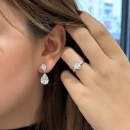 Mozanit Damla Markiz Yüzük