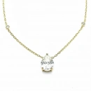 Mozanit Damla Stud Kolye