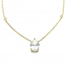 Mozanit Damla Stud Kolye