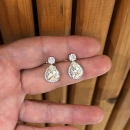 Mozanit Damla Taşlı Aro Tektaş Küpe