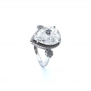 Mozanit Damla Taşlı G Colour 2 Çiçek Yüzük