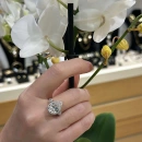 Mozanit Damla Taşlı G Colour 2 Çiçek Yüzük