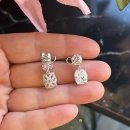 Mozanit Di Tektaş Lace Küpe