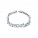 Mozanit Geo Heart Çubuklu Suyolu Bileklik