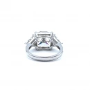 Mozanit Kare 2 Üçgen Yüzük