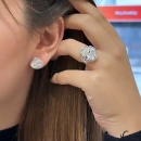 Mozanit Oval Bagetli Küpe