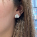 Mozanit Oval Bagetli Küpe