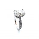 Mozanit Oval Taş Aro Yüzük