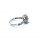 Mozanit Oval Taş Aro Yüzük