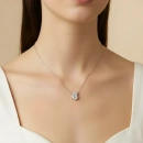 Mozanit Oval Trio Kolye