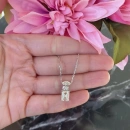 Mozanit Tria Di Markiz Oval Kolye