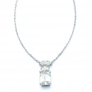 Mozanit Tria Di Markiz Oval Kolye