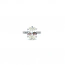 Mozanit Wedding Oval Tektaş Yüzük