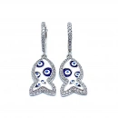 Nazar Balıklı Halka Küpe