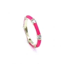 Neon Pembe Mineli Ara Taşlı G Yüzük